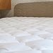 eLuxurySupply RV Mattress Topper Short Queen - Extra Plush Rayon from Bamboo Pad with Fitted Skirt - Mattress Cover for RV or Camper