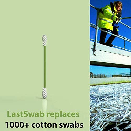 Oneskyside Cotton Buds Sticks, Last Swab Is Reusable Q-Tip Cotton Swab Ear Cleaning Cosmetic (makeup style, Light Blue)