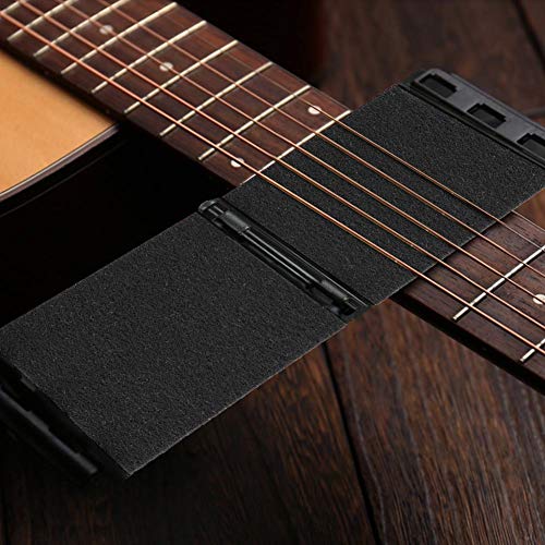 Guitar String Scrubber Guitar String Cleaner Electric Guitar Strings Cleaner Kit Durable Guitar Bass String Scrubber Cleaner Cleaning & Care Tool Instrument Accessory by RiToEasysports(Black)