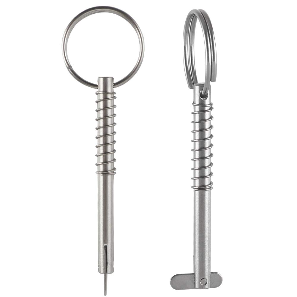 6.3mm Diameter 1/4 Bimini Top Pin 61mm 76mm Full 316 Stainless Steel 2