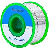 Mudder Lead Free Solder Wire Sn99 Ag0.3 Cu0.7 with Rosin Core for Electrical Soldering 100g (0.8 mm)