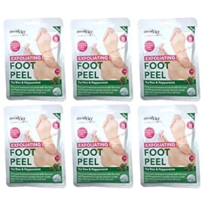 Derma V10 Exfoliating Foot Peel Tea Tree & Peppermint Removes Dead Skin After 7 Days