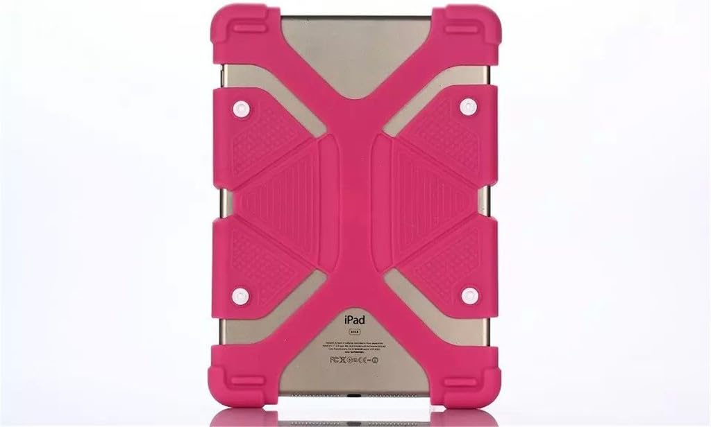 MOONBAY MALL Universal Tablet Case - High Quality Rubber Soft Gel Material Shock Proof Anti slip Case Cover For Tablet 8.9" ~ 12". Apple iPad 2/3/4, Apple iPad 5(iPad AIR), Apple iPad 6(iPad AIR 2), Samsung Galaxy TAB 3 10.1 SM-P5200, Galaxy TAB 4 10.1 SM-T530, Galaxy TAB S 10.5 SM-T800, Galaxy TAB S2 9.7 SM-T815, Galaxy TAB A 9.7 SM-T550 etc. Magenta