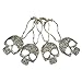 ZILucky Set of 12 Sugar Skull Shower Curtain Hooks Decorative Home Bathroom Stainless Steel Rustproof Skeletons Shower Curtain Rings Decor Accessories (Silver)