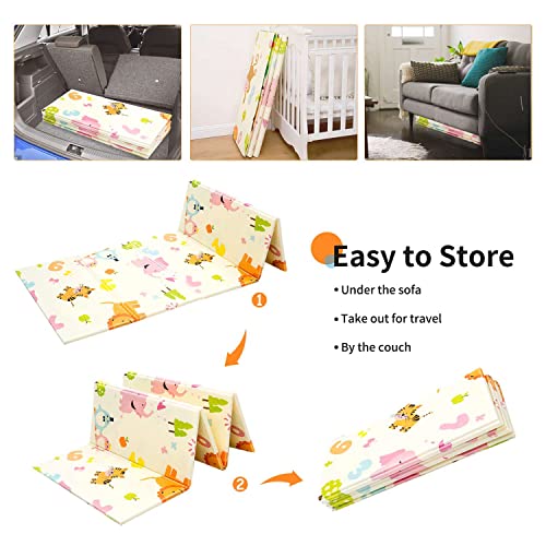 Gentle Monster Baby Play Mat, Extra Large Foldable Play Mat For Baby