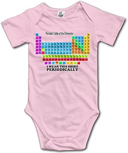I Wear This Shirt Table of Elements Infant Graphic Print Short Sleeve Baby Onesie Romper