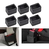 6 Pack Car Seat Belt Buckle Holder,Silicone Seat Belt Buckle Booster, Keep The Seat Belt Buckle Upright and Stable, Raises Se