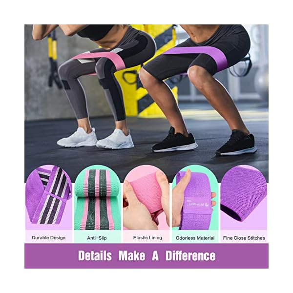 FITFORT-Resistance-Bands-Set-MenWomen-3-Packs-Exercise-Bands-for-Legs-Butt-Non-Slip-Workout-Bands-Booty-Bands-With-3-Resistance-Levels-Ideal-for-SquatsGlute-BridgeLungesPilates-and-Yoga FITFORT Resistance Bands Set Men/Women (3 Packs), Exercise Bands for Legs & Butt, Non-Slip Workout Bands Booty Bands With 3 Resistance Levels, Ideal for Squats/Glute Bridge/Lunges/Pilates and Yoga