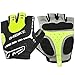 INBIKE Men's Gel Cycling Gloves Reflective Half Finger Bicycle Glove X Large Green