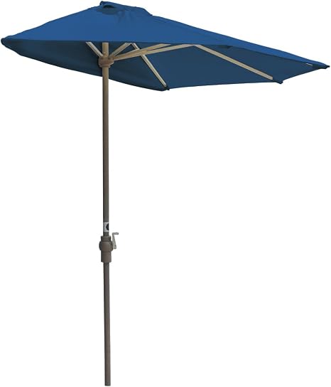 Blue Star Group Off The Wall Brella Olefin Half Umbrella 9 Width Blue Amazon Ca Patio Lawn Garden