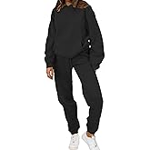 PAODIKUAI Women 2 Piece Outfits Hoodie Sweatsuits Set Sweatpants Long Sleeve Sweatshirt Matching Joggers Tracksuit Sets