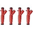 HLUCHY 35310-2E000 12 Holes 4Pcs Fuel Injectors fit for 2011-2015 Elantra for 2015 Forte 2012-2013 Soul 1.8L L4 Replace 1581531 FJ1182