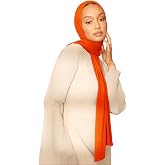 Ftoronaly 60x180cm Solid Hijab Scarf, 100% Polyester Head Wrap for Women | Versatile Full-Coverage Head Scarf, Head Covering and Turban,Soft Breathable Premium Fabric for All-Season Modest Daily Wear
