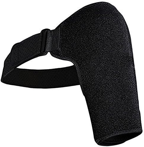 Red Bean Adjustable Neoprene Shoulder Compression Brace Shoulder Wrap Belt For Dislocated AC Joint Pain Relieve, Injury Prevention And Recovery, Fits Men And Women
