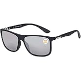 Missfive Mens Bifocal Reading Sunglasses UV Protection for Outdoor/Far/Near Use Sun Readers, Classic Retro Designer Eyeglasses, Trendy Vintage Eyewear with Metal Hinge (Matte Gray, 3.0x)