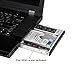 QNINE 2nd HDD SSD Hard Drive Caddy Tray Replacement for Lenovo Thinkpad T420 T430 T510 T520 T530 W510 W520 W530, Internal Laptop CD/DVD-ROM Optical Modular Bay Adapter to 2.5 Inch 12.7MM