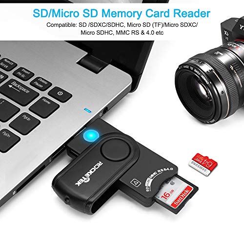 image for USB 3.0 Smart Card Reader, Rocketek DOD Military USB Common Access CAC