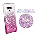 Ruky Galaxy Note 9 Case, Galaxy Note 9 Glitter Case, Gradient Quicksand Series Reinforced Corners TPU Bumper Cushion Protective Shockproof Bling Heart Liquid Case for Galaxy Note 9 - Gradient Pink