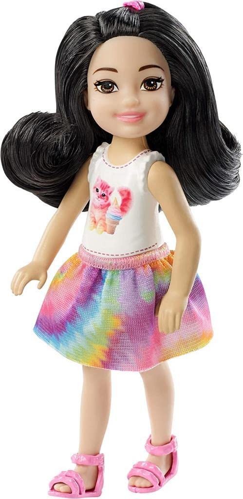 Barbie Club Chelsea Doll Brunette with Kitty Top