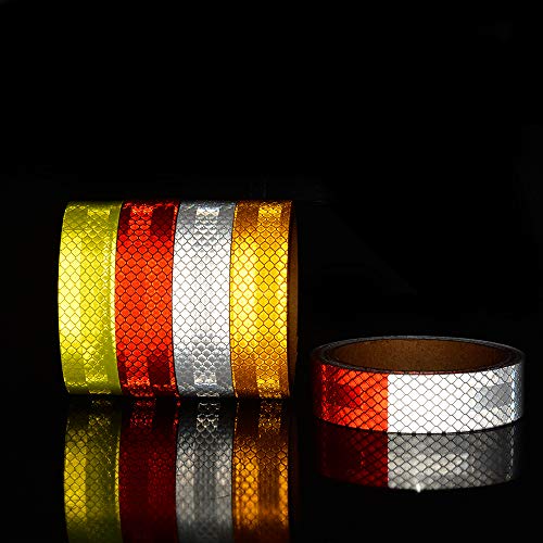1in x 5yds Micro Prismatic Sheeting Reflective Tape Stickers Bike Reflector Stickers Bicycle Light Reflectors Tape