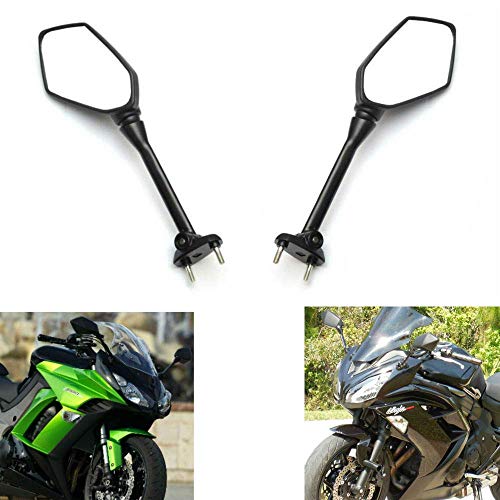 2x Black rear view side mirrors KAWASAKI NINJA 650R 2009-2015 400R 2010-2012