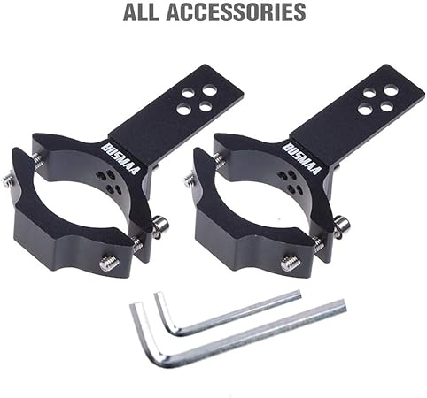 LIUCHUCHU Motorrad Scheinwerferhalter - Chrom 49mm Für Gabelbefestigung