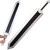 Heartcos 57" Anime Berserk Guts Sword Lengthen PU Material,Dragon Slayer Great Foam Sword Guts Cosplay Props