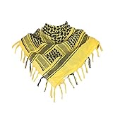 HDE Tactical Scarf Premium 100% Cotton Keffiyeh Shemagh Desert Wrap Head Neck Protective Cover Up (43x41 Inches)