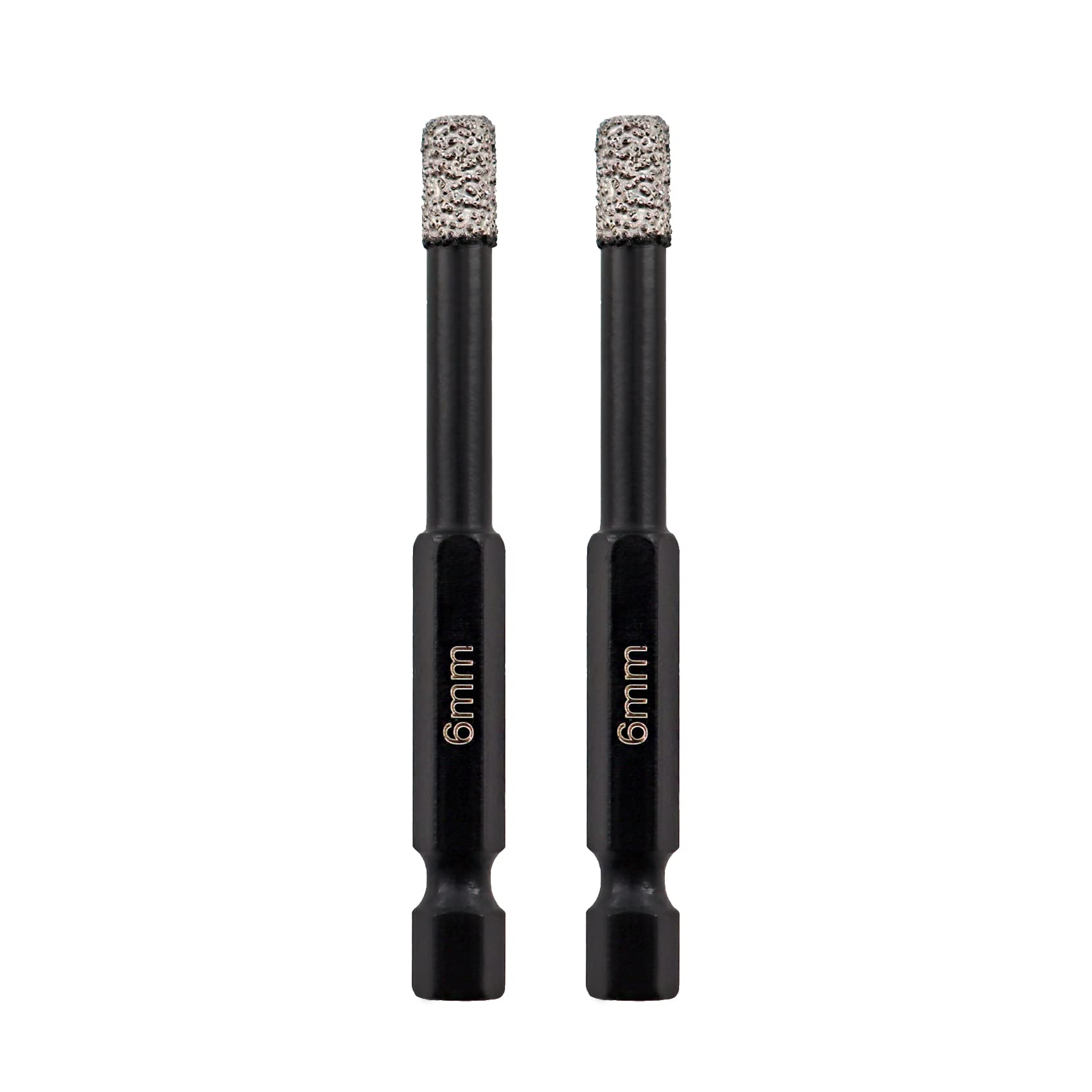 SHDIATOOL Diamond Drill Bits 2PK 6mm Hex Shank Quick Change for Porcelain Tile Ceramic Marble