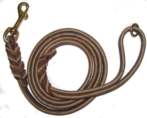 Redline K9 Premium 1/2-Inch Soft Leather Dog Leash, Used By Top Trainers Worldwide, Super Soft, Made in Our Amish Leather Shop (1/2-Inch x 6-Feet)