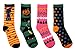 BRIGHT STAR Women's Fun and Colorful Holiday Crew Sock 4 pair, (Halloween#2)