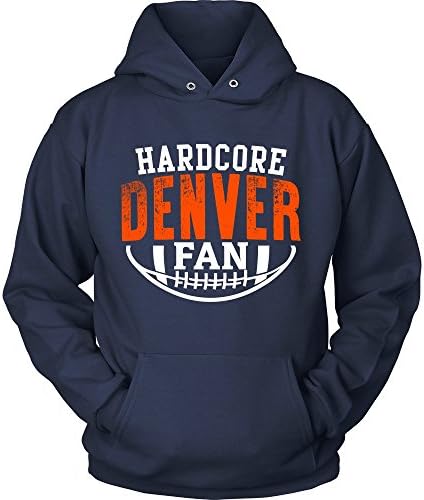 Hardcore Denver Football Fan Pullover Hoodie