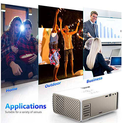 Projector,Myriann Portable Mini Multimedia Home Video LCD Projector Support 1080P for Home Theatre Support HD HDMI VGA AV USB Laptop iPhone/iPad Smartphone TV Stick Xbox,2018 Newest Upgraded