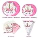 Unicorn Party Supplies Birthday Party Set 134pcs Serves 16 Guests | Disposable & No Washing Up | Perfect Party Solution 100% Bio-Degradable Non-toxic Decoration Tableware Cutlery