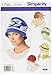 Simplicity 1736 Women's Vintage Hat Sewing Patterns by Andrea Schewe, Sizes S-L