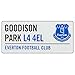Home Win Everton Street Sign