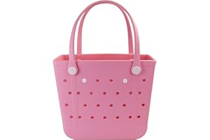 Addoklm Lightweight Rubber Beach Bag X Large Tote Bag for Waterproof, Durable Open Handbag for Boat Pool Sports Gym