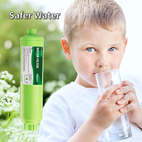 RV Water Filter, RVMATE Marine Water Filter 4 Pack, KDF/GAC Reduce