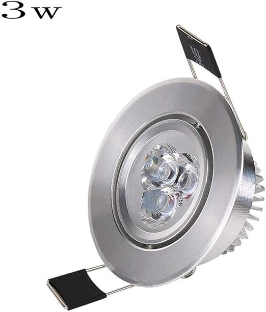 Mumnk 55-60mm panel redonda de plata empotrada LED Pequeño ...