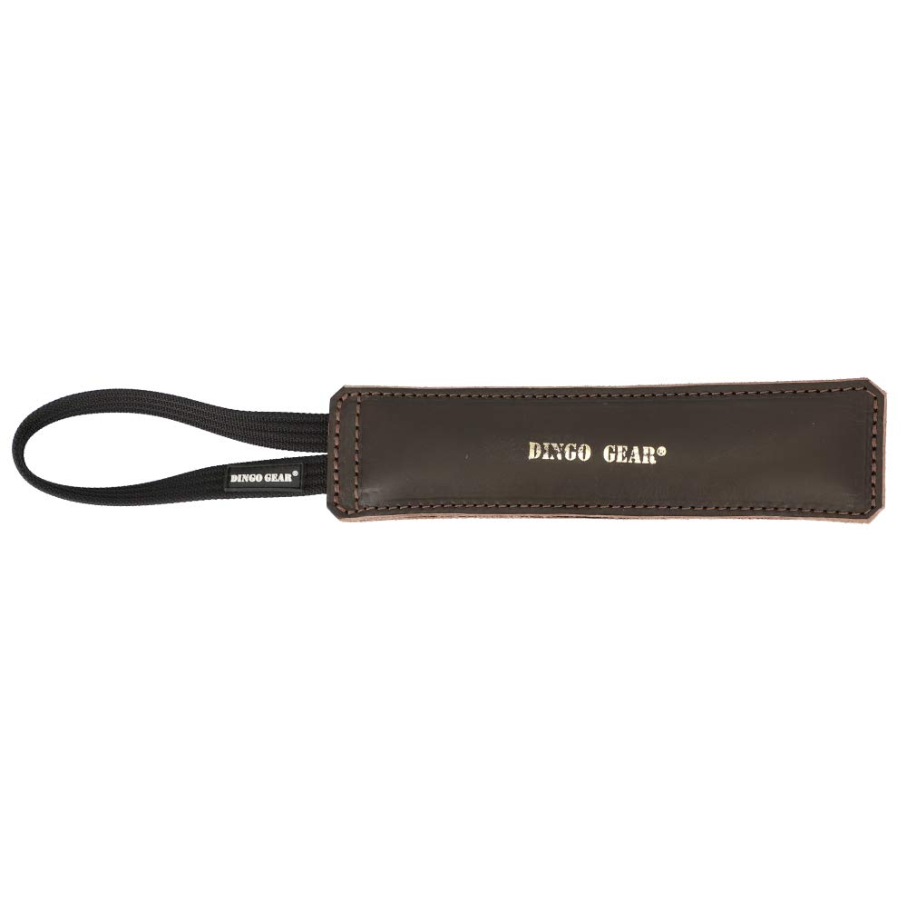 DINGO GEAR Dog Bite Tug Handmade of Brown Leather S00235