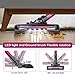 Cordless Vacuum, ONSON Cordless Stick Vacuum Cleaner, 20KPa Powerful Cleaning Lightweight 2 in 1 Handheld Vacuum with Rechargeable Lithium Ion Battery (Purple)
