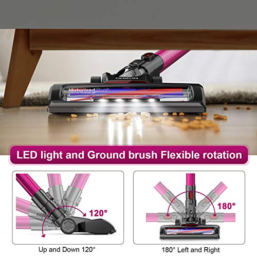 Cordless Vacuum, ONSON Cordless Stick Vacuum Cleaner, 20KPa Powerful