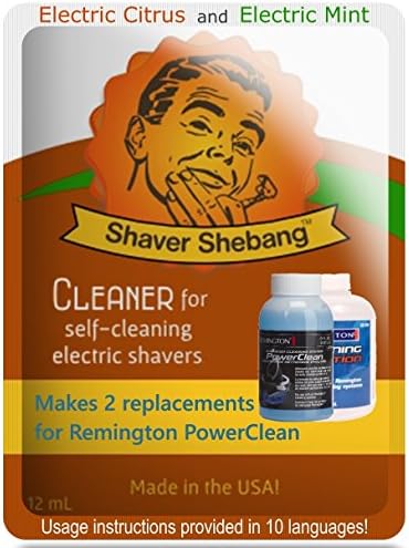 Shaver Shebang 2 SS Citrus&Mint refill replacements for 4 Remington PowerClean