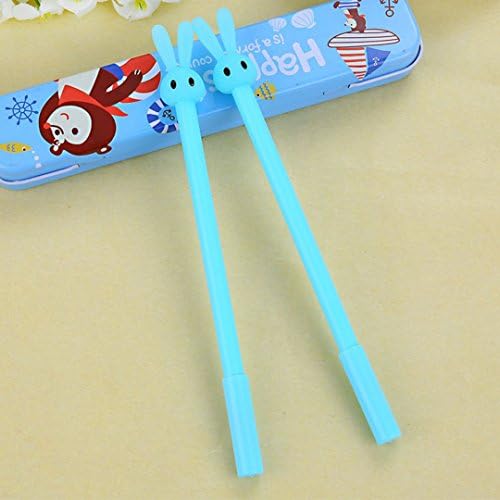 2pcs Long Eared Rabbit Gel cute pendent cute rabbit jelly ballpoint pen