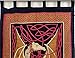 Celtic Dragon Tab Top Curtain-Drape-Door Panel-Red