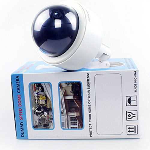 WER Fake Security Camera, Dummy Dome Shaped Decoy Realistic Look Surveillance System + Bonus Warning Sticker Indoor/Outdoor Use, Perfect For Businesses & Shops(2 pack) - Thumbnail 6