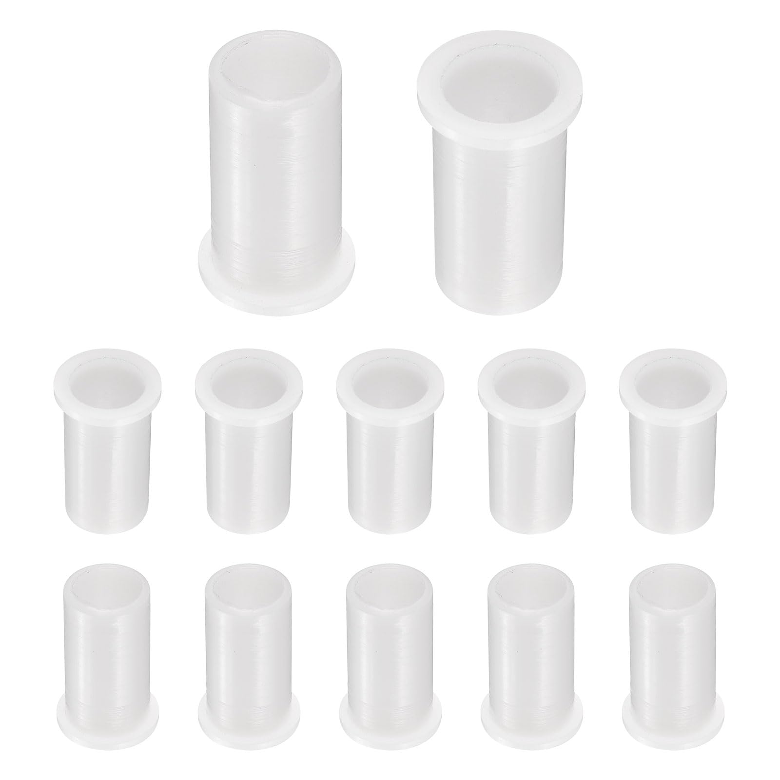 uxcell 12pcs Flanged Sleeve Bearings Plastic