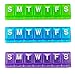 Ezy Dose Large Weekly / Locking Pill Planner with Braille , Colors Vary, 2-Pack