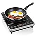 Ivation 1800 Watt Portable Induction Countertop Cooktop Burner, Easy Clean Glass Top w/Touch Button Control