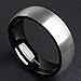 King Will 7MM Titanium Ring Brushed Black Plated Comfort Fit Wedding Band For Men